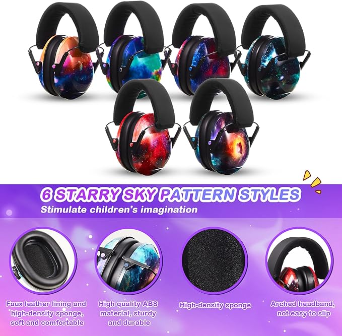 Amylove 12 Pcs Kids Ear Protection Noise Cancelling Headphones Ear Muffs Bulk - Image 3