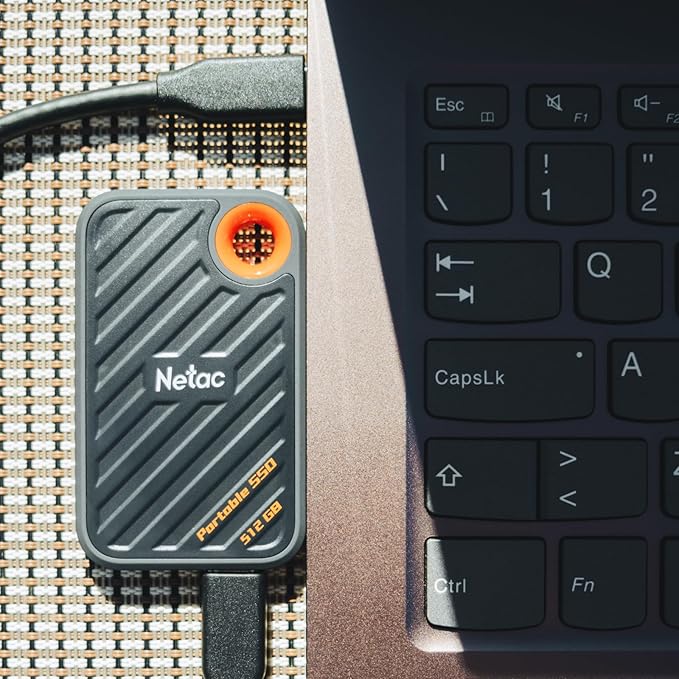 Netac 512GB Extreme Portable SSD External Solid State Drives Up to 2000MB/s - Image 7