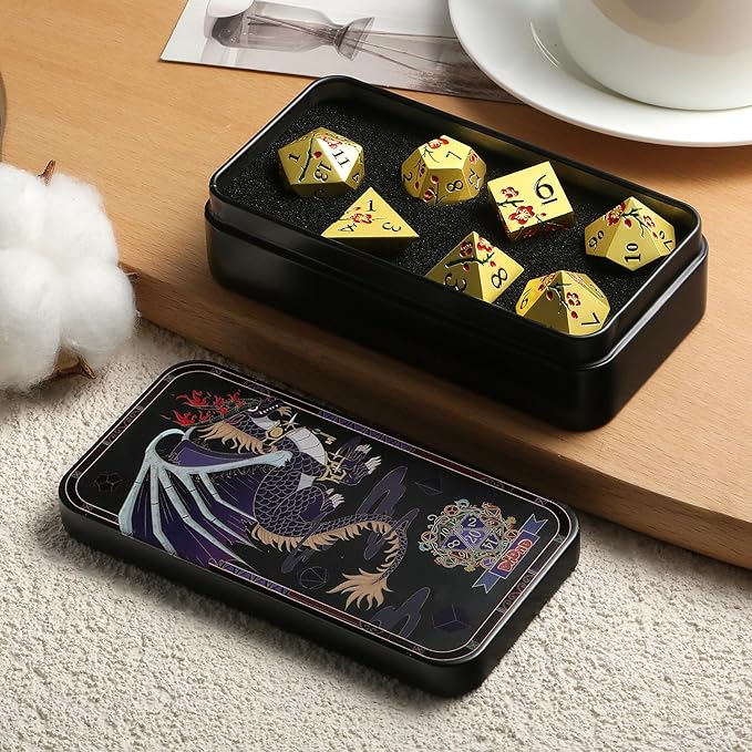 DNDND Flowers Metal Dice - Image 5