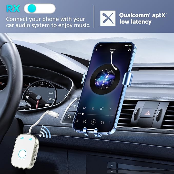 Bluetooth Transmitter Receiver, 2-in1 Wireless Adapter - Image 5