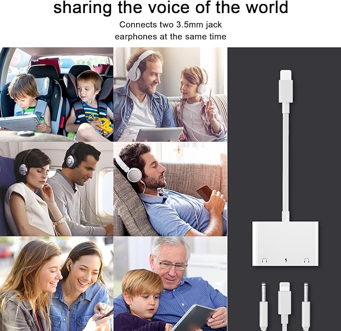 3in1 Lighting to 3.5mm, Headphone Adapter - Image 6