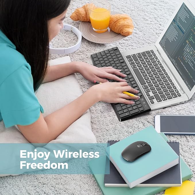 Wireless Keyboard and Mouse Combo, Lovaky 2.4G Full-Sized Ergonomic Keyboard - Image 7