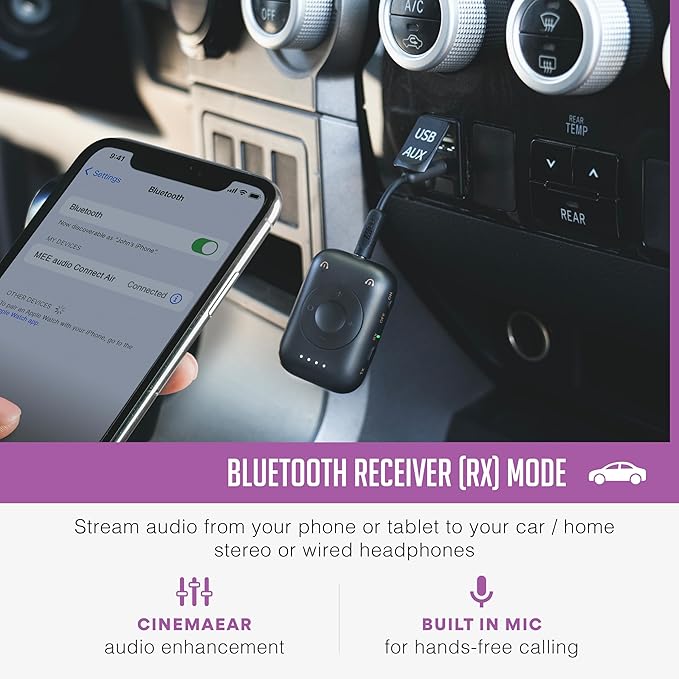MEE audio Connect Air Pro Bluetooth Wireless Audio Transmitter & Receiver - Image 4