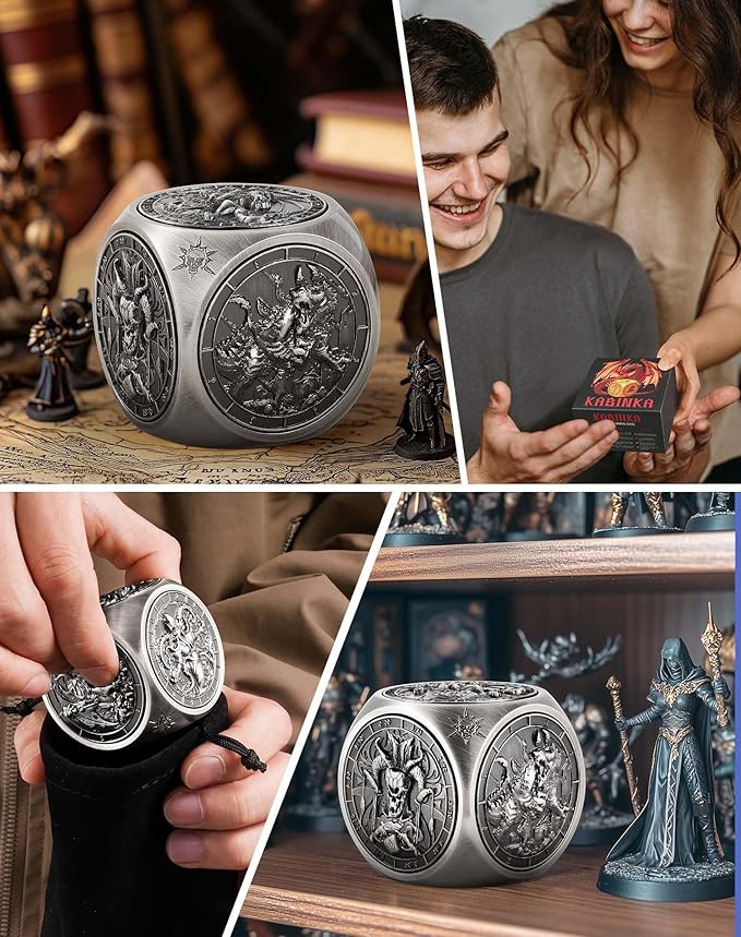 Kabinka Spinner Dice for 7 in 1 DND Dice Set, Unique Metal Dice for Dungeons - Image 7