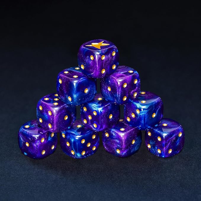 Cthulhu D6 Dice Set – 10 x 16mm Resin Dice - Image 5