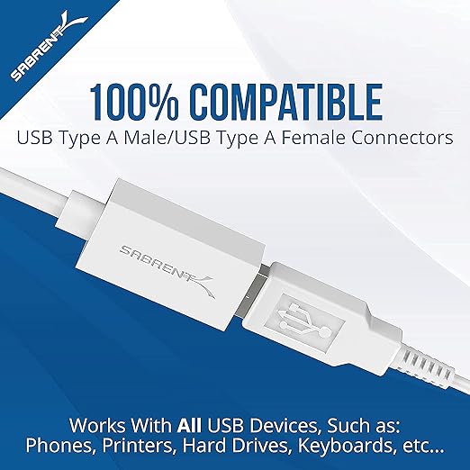 SABRENT 22AWG USB 3.0 Extension Cable A Male to A Female 6 Feet - Image 3