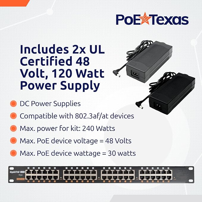 PoE Texas 24 Multi Port PoE+ Injector - Image 6