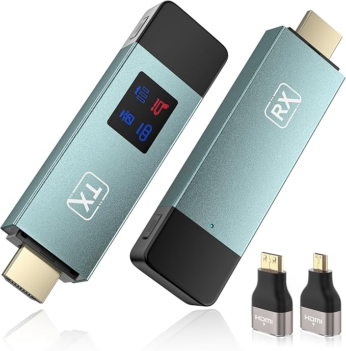 Wireless Hdmi Transmitter and Receiver, Wireless HD Extender Plug & Play by BRAIDOL