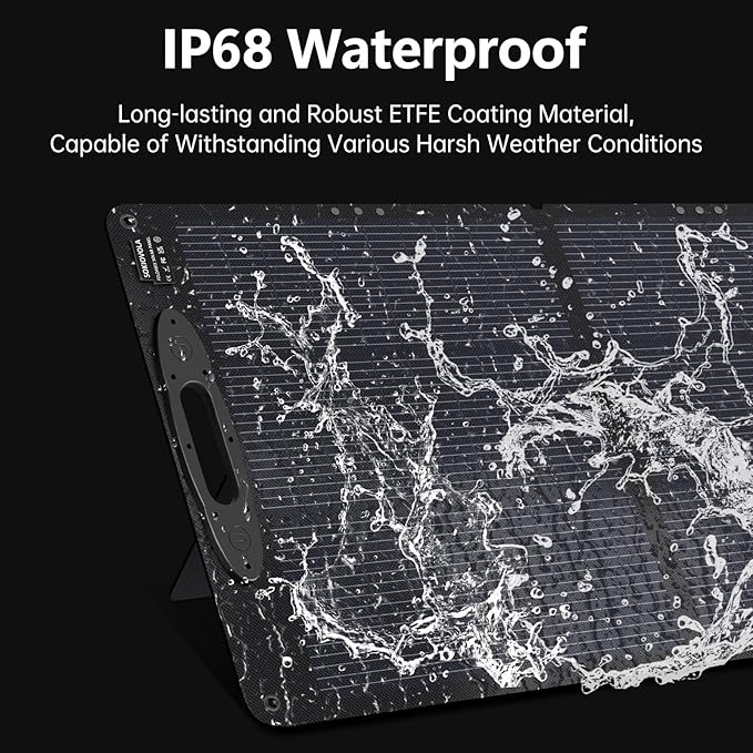 200W Portable Solar Panels, Foldable Solar Panel, IP68 Waterproof & Durable Up - Image 5