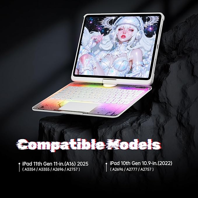 KITONE Transparent Case with Wireless Keyboard - Image 2