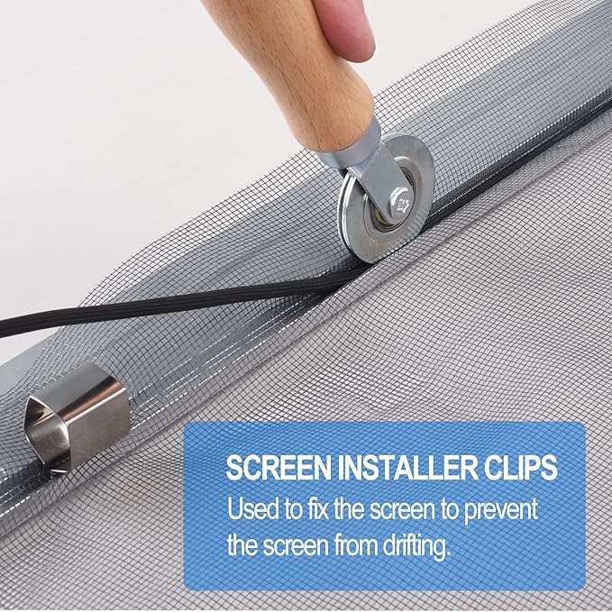 BAYTORY Upgrade Window Screen Repair Kit, Steel/Nylon Roller Tool - Image 8
