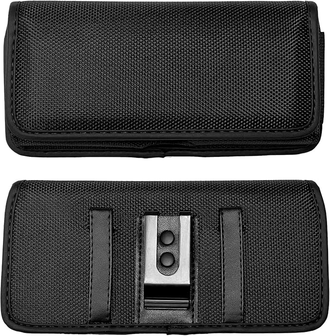 Nylon Cellphone Holster for iPhone 12/13/14/15 Pro, Cricket Debut, Calypso 1/2 by Eaglecell