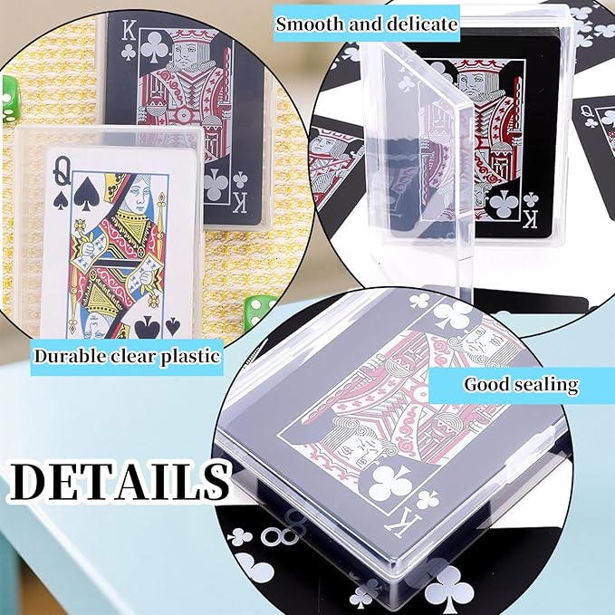 24 Pack Playing Card Case, Empty Deck Cases, Plastic Storage Box Deck Holder - Image 3