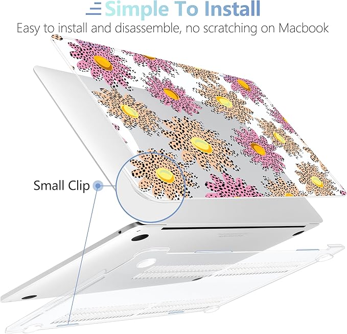 MEEgoodo Case for MacBook Pro 13 inch Case 2022 2021 2020 New A2338 M2/M1 A2251 - Image 4