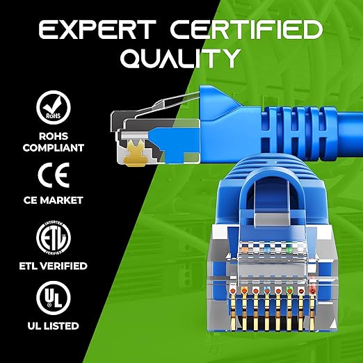 GearIT 24-Pack, Cat5e Ethernet Patch Cable 1 Foot - Image 5