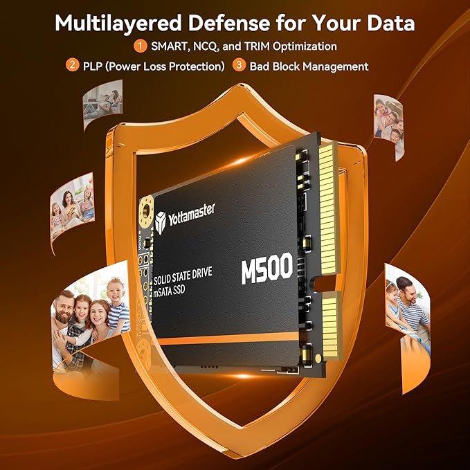 Yottamaster M500 2TB mSATA SSD SATA III 6Gb/s, mSATA Internal Solid State Drive - Image 6