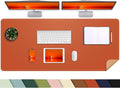 AFIING Leather Desk pad Protector, Large Desk mat by AFIING