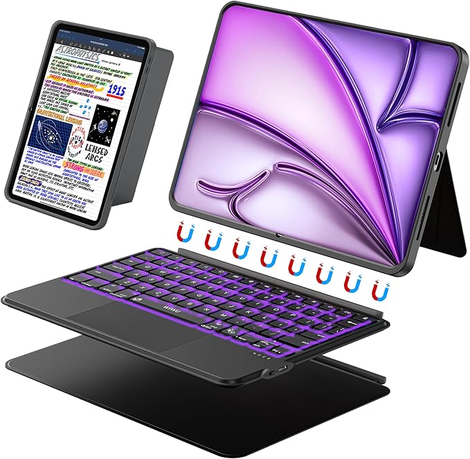 WIWU for iPad Case Keyboard for Air 13 Inch 3 in 1 Magnetic Detachable Keyboard by WiWUOfficial