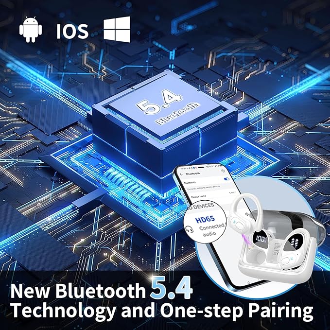 Wireless Earbuds 75hrs Bluetooth 5.4 Headphone Sport, 2025 Bluetooth Earbuds - Image 6
