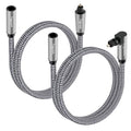 Optical Extension Fiber Digital Cable Adapter 0.6 Feet（2 Pack）, 90 Degree Right by Togconn