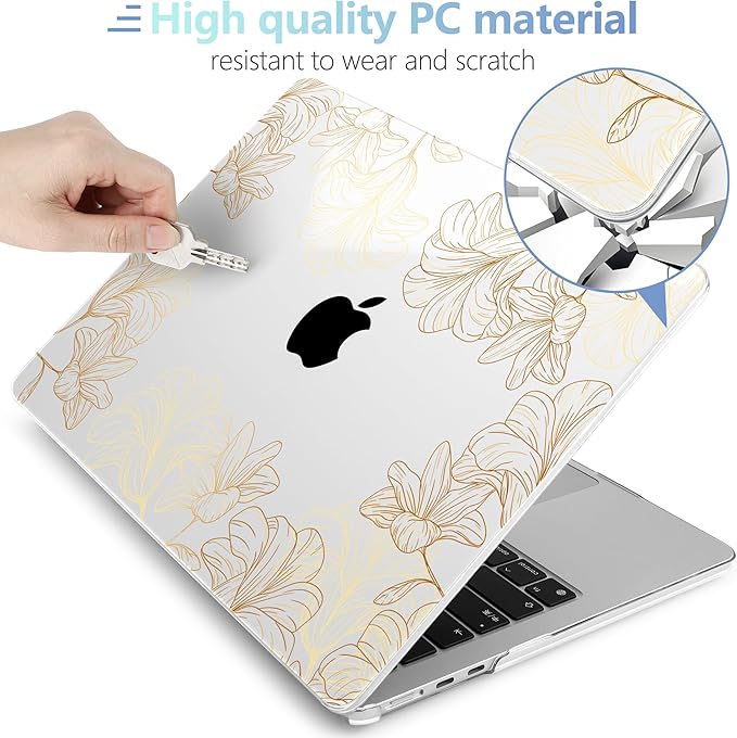 MEEgoodo Case for MacBook Air M4/M3/M2 13.6 inch 2025 2024 2022, Fit Model - Image 4