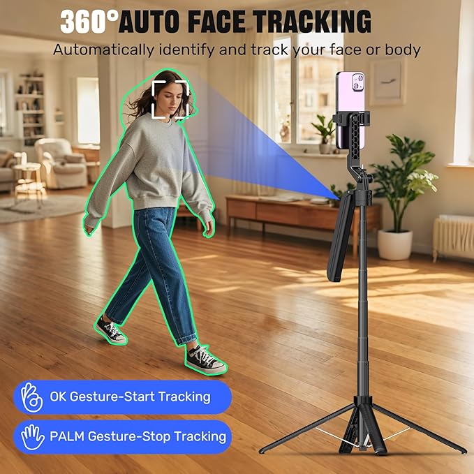 Auto Face Tracking Selfie Stick Tripod - Image 2