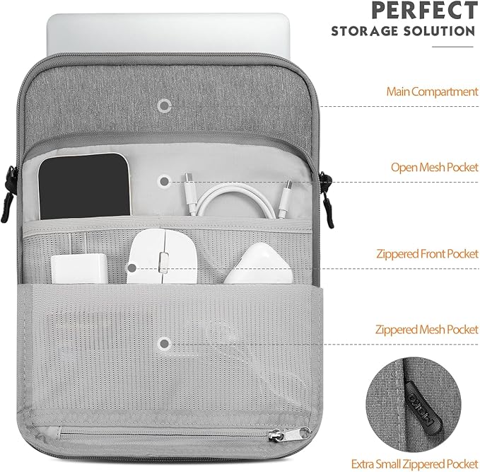 MoKo 12.9 Inch Tablet Sleeve Bag Carrying Case - Image 6