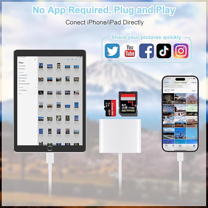 SD Card Reader for iPhone, Memory Card Reader - Image 3