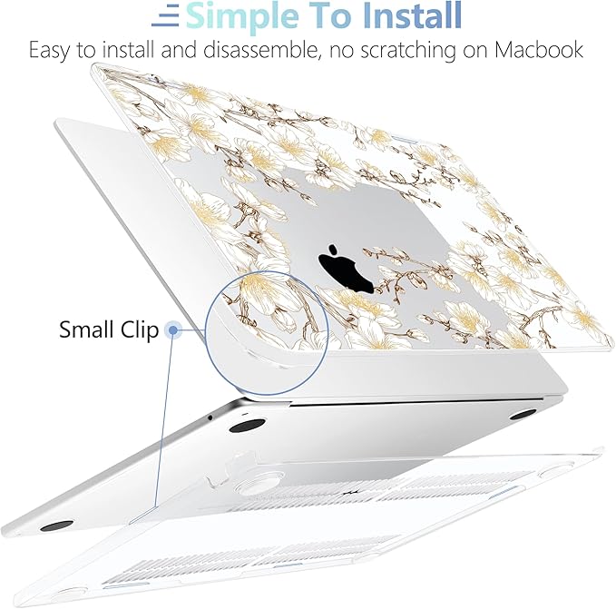 MEEgoodo for M4/M3/M2 MacBook Air 15.3 inch Case 2025 2024 2023, Case Fit Model - Image 5