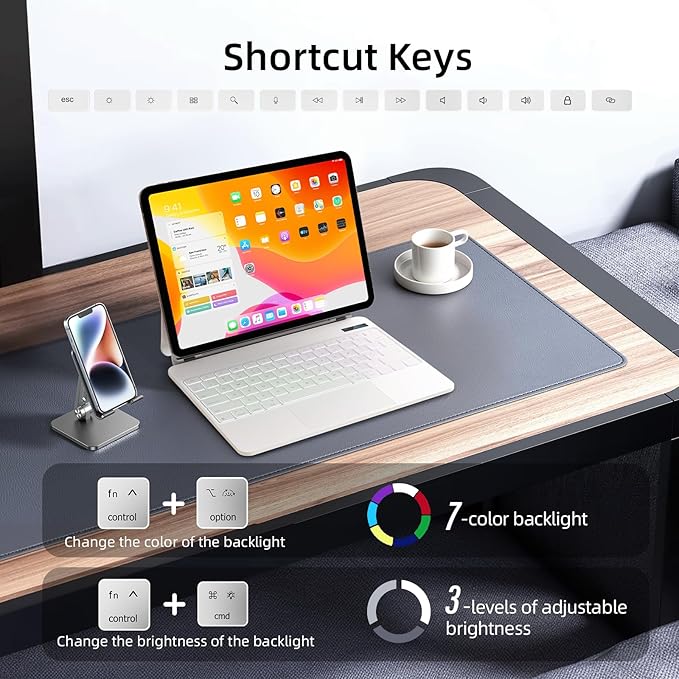 for iPad Air 13 inch case Keyboard M3 2025 & M2 2024, Magic Keyboard - Image 4