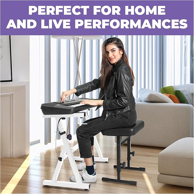 Liquid Stands Portable Heavy Duty Digital Piano Stand & Bench Set - Image 6