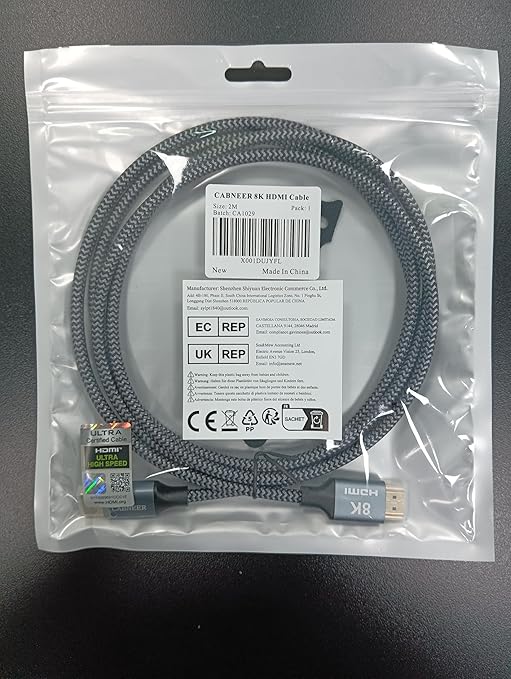 8K HDMI Cable 8ft, 48Gbps High Speed HDMI 2.1 Cable, HDMI Cord 8K@60Hz 4K@120Hz - Image 8