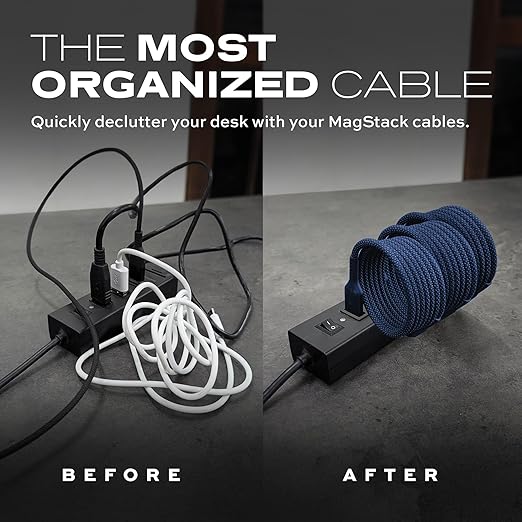 Statik MagStack Pro USB C to USB C Cable, Magnetic Type C Charger Fast Charging - Image 2