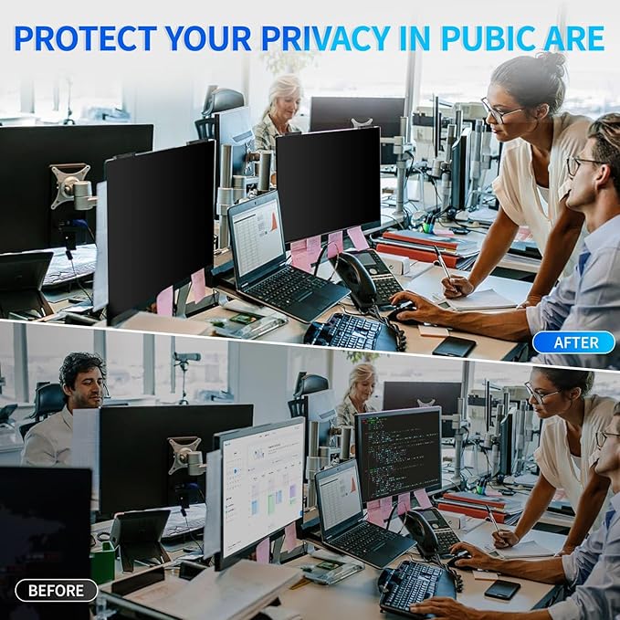 Magnetic Monitor Privacy Screen 27 inch, 9H Hanging Privacy Screen - Image 8