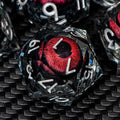 ARUOHHA DND Resin Dice Dragon Eye Dice Liquid Core Red Sharp Edged Dice Set by ARUOHHA