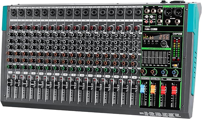 Depusheng PA16 Professional Audio Mixer Sound Board Console Desk System by Depusheng