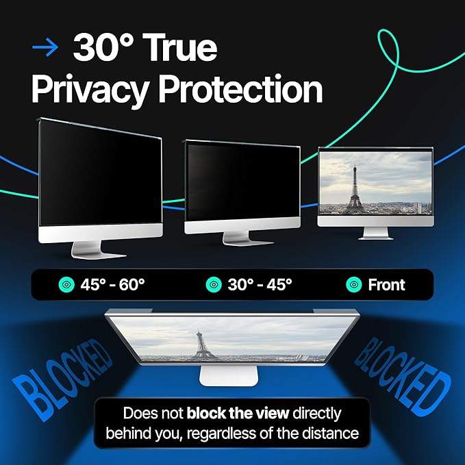 Acrylic 24 Inch Computer Privacy Screen Filter Compatible - Image 3
