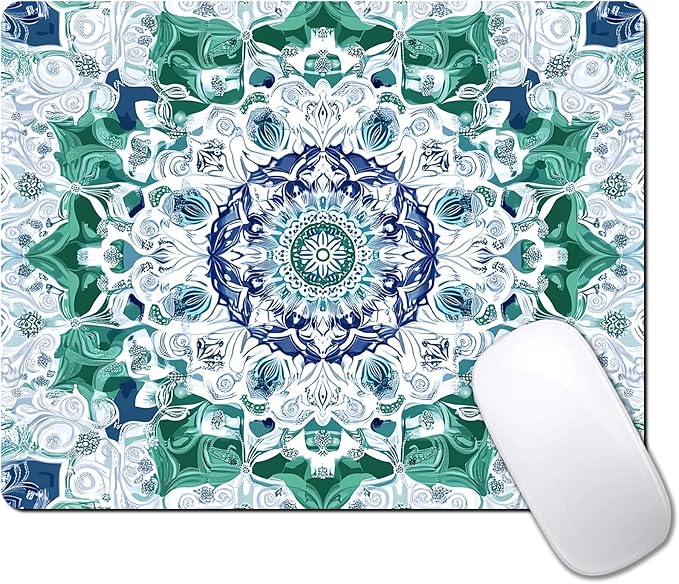 Aesthetic Mandala Pattern Custom Mouse Pad by IMAYONDIA