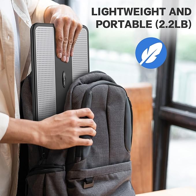 AboveTEK Portable Laptop Lap Desk w/Retractable Left/Right Mouse Pad Tray - Image 8