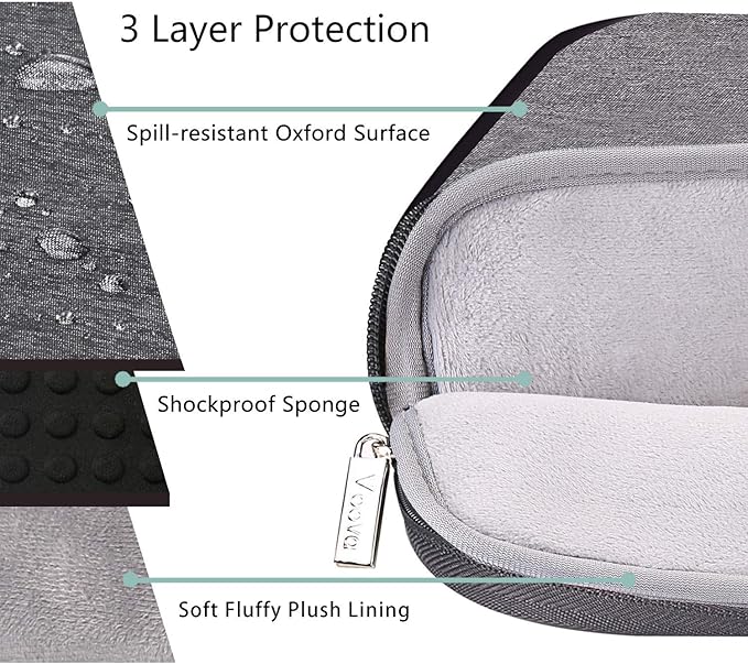 Voova Laptop Bag 17 17.3 Inch Water-resistant Laptop Sleeve Case - Image 3
