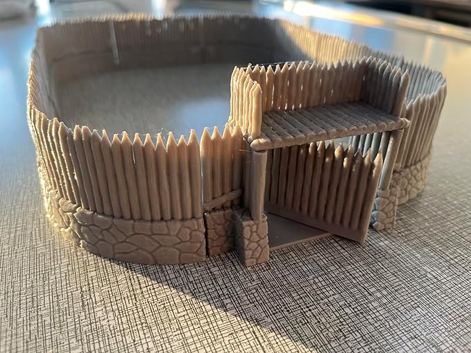 HAUTICO Tabletop RPG Village Wall Scenery and Wargame Terrain - Image 2