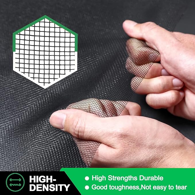 QWR Pet Proof Window Screen Replacement, Cat Resistant Screen Mesh - Image 3