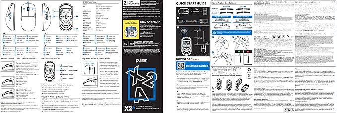 Pulsar Gaming Gears X2A Wired Gaming Mouse, Ultra Lightweight, Optical Switch - Image 15