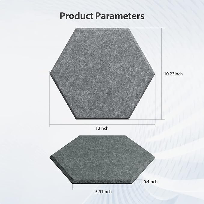 12 Pack Acoustic Panels Self Adhesive Sound Proof Foam, High Density Sound - Image 6
