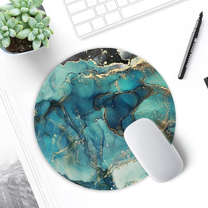 ITNRSIIET Round Mouse Pad with Stitched Edge Premium-Textured Waterproof - Image 7