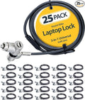 StarTech.com 25-Pack Universal Laptop Lock 6.6ft, Keyed Alike Security Cable by StarTech