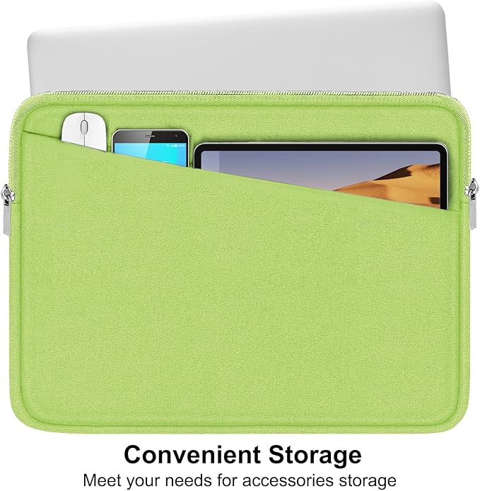 Laptop Case 15.6 inch, Slim Computer Carrying Bag Protective Cover Briefcase - Image 2