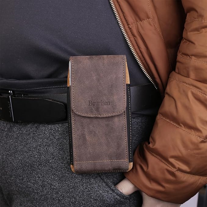 Phone Holster Pouch Case Belt Clip Loops Card Slot - Image 6