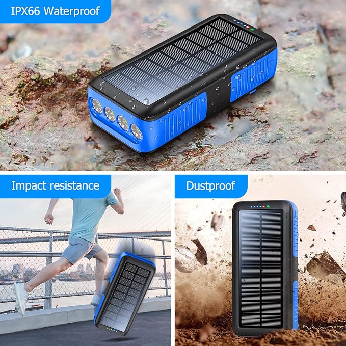 Solar Charger Power Bank 63200mAh, Portable Charger - Image 7