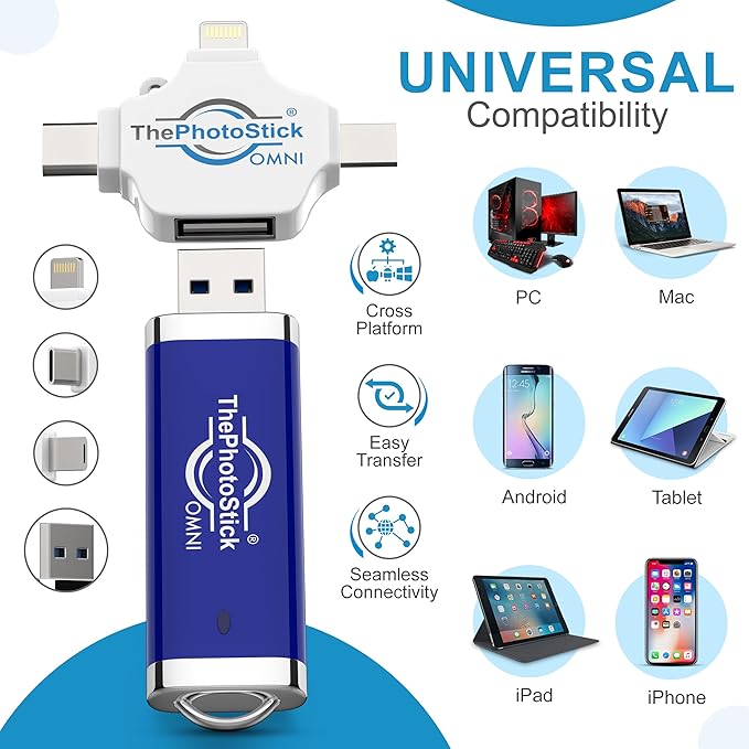 ThePhotoStick® Omni 256GB + Protective Case | Secure Photo & Video Backup and - Image 5